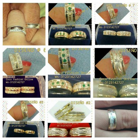 ARGOLLAS EN ORO-PLATA
